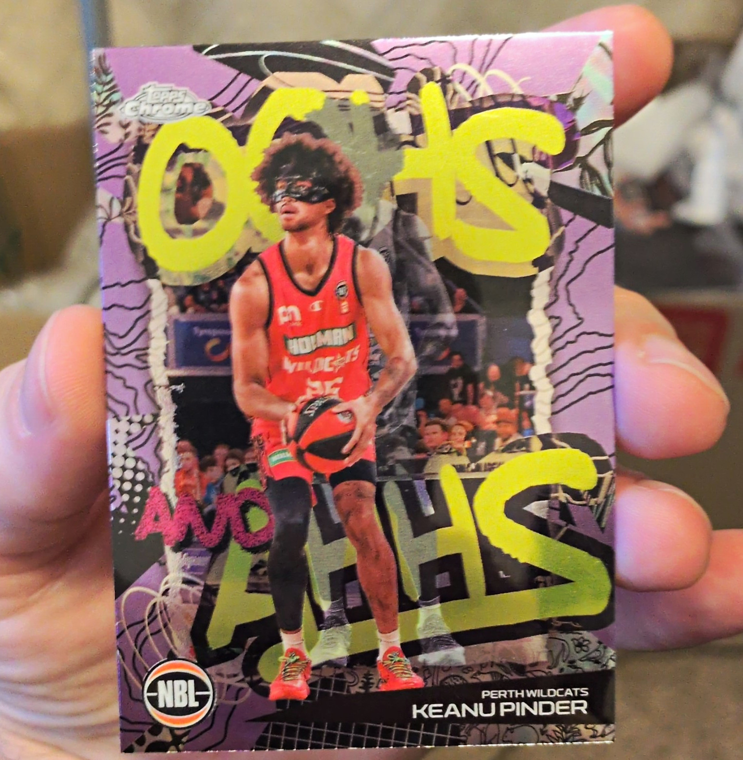 Topps 2024-25 Chrome NBL Oohs and Ahhs Keanu Pinder RC Gold /50 #OA-23