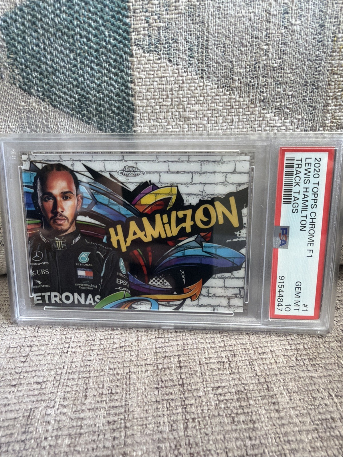 2020 Topps Chrome Formula 1 - Track Tags Lewis Hamilton #TT-1 (RC)