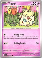 Togepi Obsidian Flames 083/197 Common Pokemon Near Mint Pokemon Card