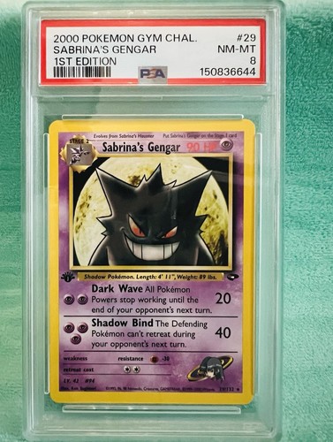Sabrina's Gengar (1st Edition) graded PSA 8 for sale on eBay