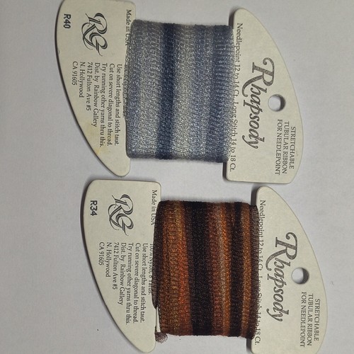 Rainbow Gallery Rhapsody Nylon Tubular Ribbon R40 R34 8 Yards Spool
