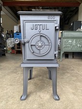 Stufa a legna Jotul 600 classica in ghisa nera uscita canna fumaria superiore 5"