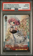 Weiss Schwarz GRADED Well-Loved Maid Sachi E050 Gold Signature GM 10 PSA