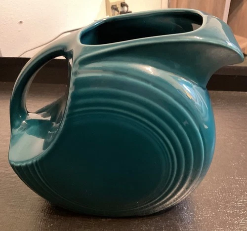 Fiestaware Juniper Large Disk 67oz Pitcher Homer Laughlin  Retired