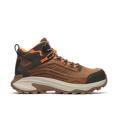 MERRELL WORK Men's Moab Speed 2 Mid Carbon Fiber Toe Waterproof Work Boot Light