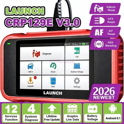 2026 Launch CRP129E V3.0 Profi Auto KFZ Diagnosegerät OBD2 Scanner TPMS EPB DPF