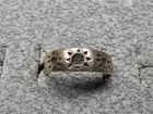 GRANDMA GRABE'S BEAUTIFUL VINTAGE 925 STERLING SILVER 1.8G OPEN BACK RING SIZE 3