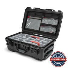 Nanuk 935 Waterproof Hard Case with Lid Organizer Padded Divider Wheels Black