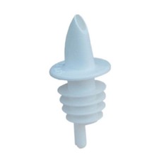 PACK DE 24 - DERRAMES-STOP Bartending Verteres Plástico Flexible Sin Collar 350-07 Blanco