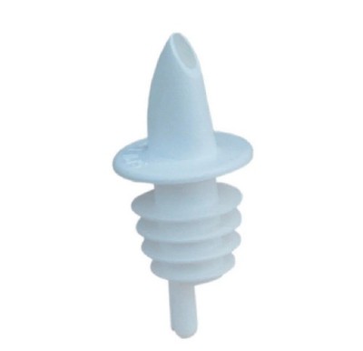 24 PACK - SPILL-STOP Bartending Pourers Flexible Plastic No Collar 350-07 White
