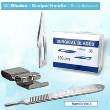  Carving Craft Hobby Knife DIY Stencil Carbon steel Disposable #11 blades 100pcs