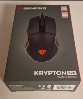 Genesis Krypton 220 Gaming-Maus Schwarz 200 - 6400 DPI - 6 Tasten progrmmierbar