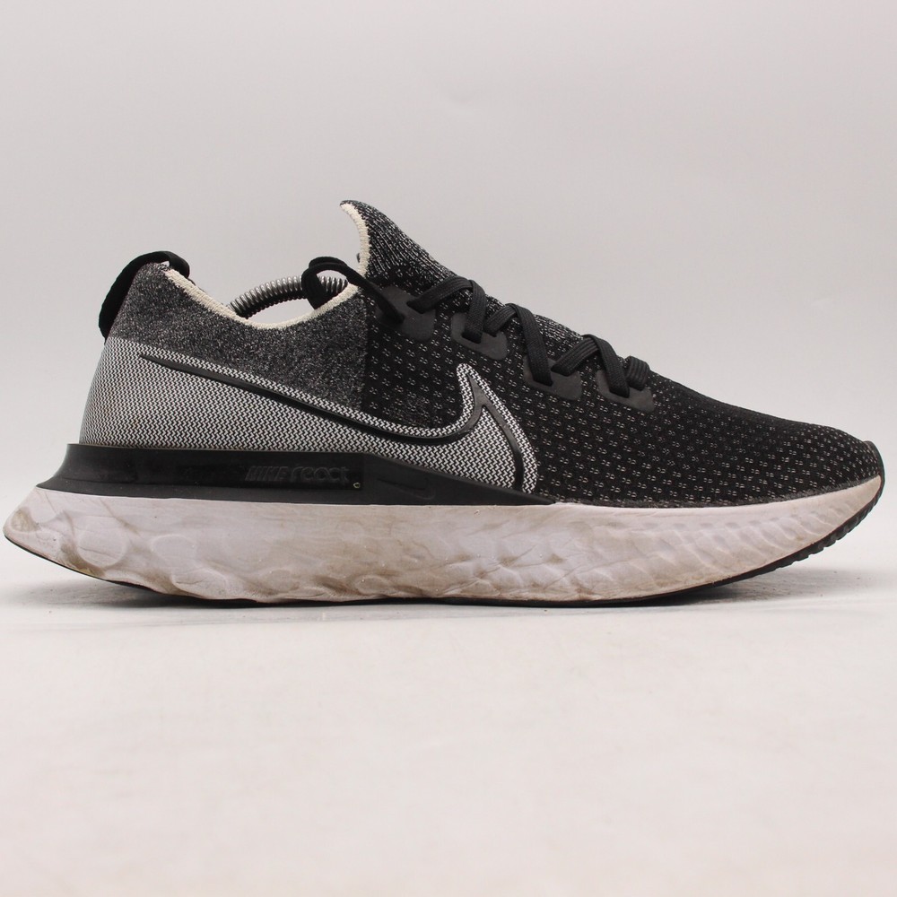 Nike React Infinity Run Flyknit Men's 12.5 Black Gray CD4371-012 Running Shoes