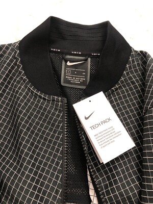 Nike Sportswear Tech Pack Grid Full-Zip Jacket NEW $160 AR1578-010 Black