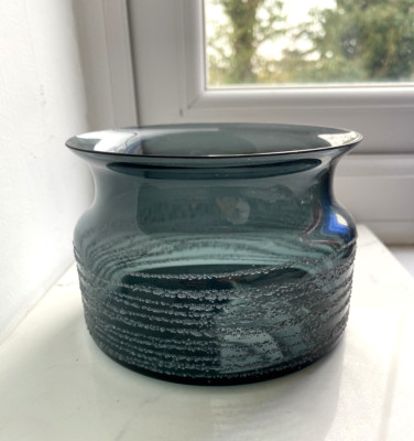 Vintage Skandinavisch Schweden Meer Glasbruk Partikelring Glasschale Runenstrang