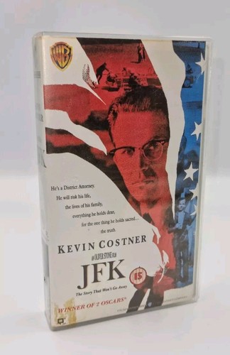 JFK VHS PAL Video Tape Kevin Costner Oliver Stone Historical Thriller Cert 15 - Picture 3 of 5