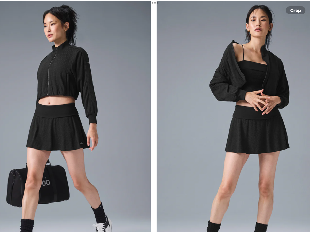 alo yoga Cropped Dbls Only Full Zip Jacket NWT,Small,orig$148 | eBay