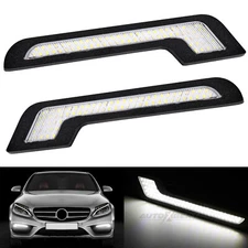 2x 12V 72 LED White Daytime Running Lights DRL Driving Bumper Fog Lamp Universal
