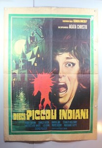 Dieci Piccoli Indiani Agate Christie 1965 Movie Poster 39x55 #A1-2-23