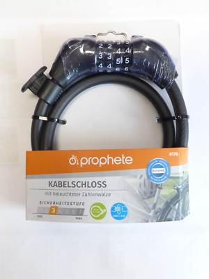 Prophete Fahrradschloss Kabelschloss Zahlenschloss Halter LED 6176 | eBay.de