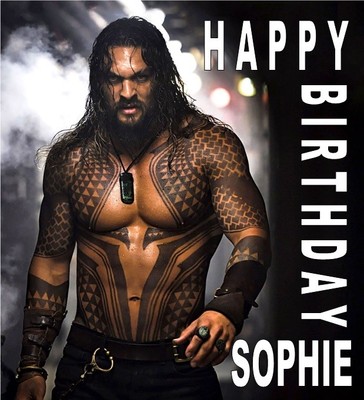 Personalised Jason Momoa Aquaman Birthday Cake Topper Icing Sheet Anynameage Ebay