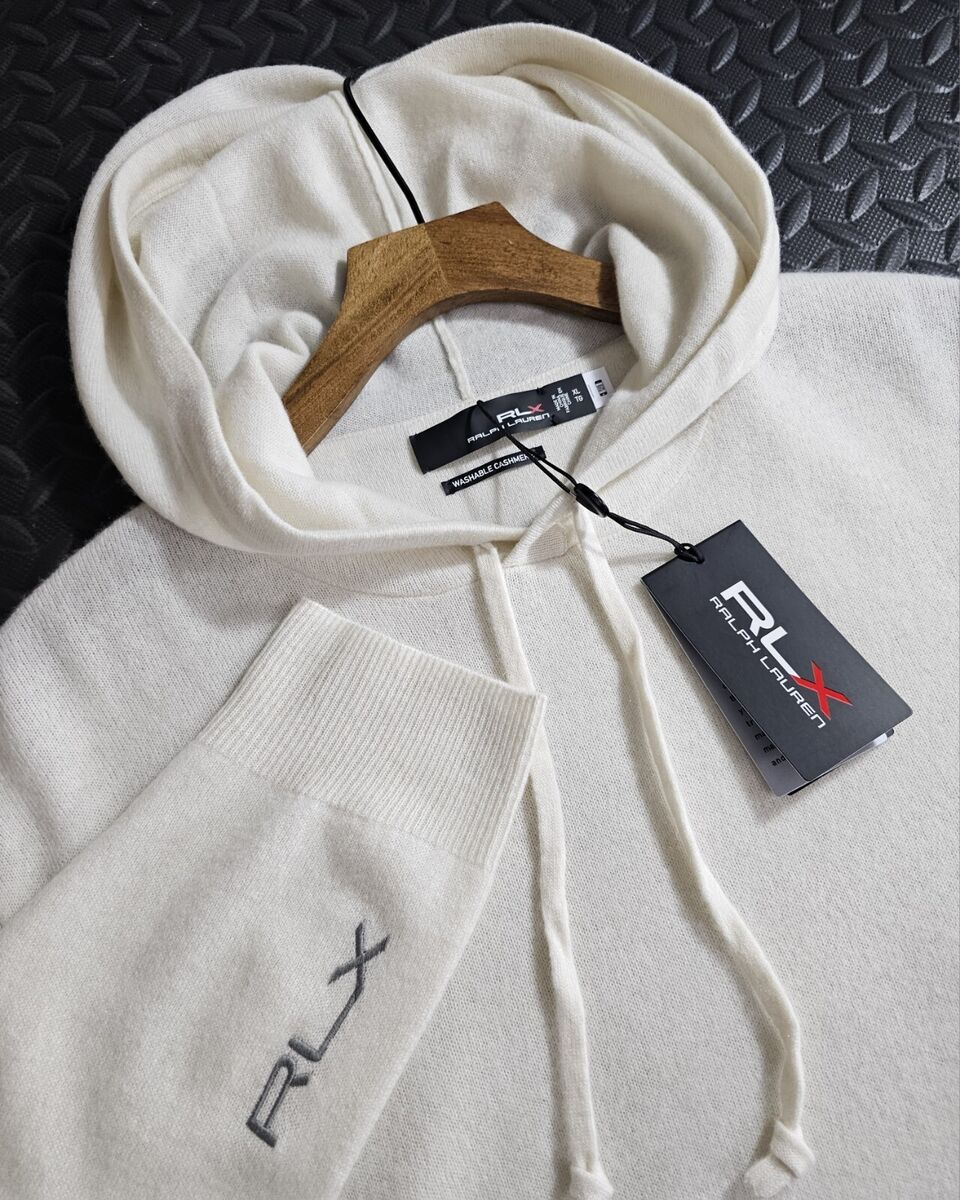 ⭐ RLX Ralph Lauren golf Luxury 100% Washable Cashmere hoodie
