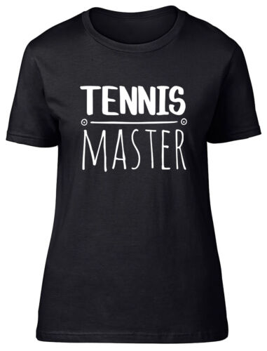 Tennis Master Fitted Womens Ladies T Shirt - Picture 1 of 8