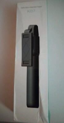 K07 Selfie Stick Integrated Tripod Black Compact 