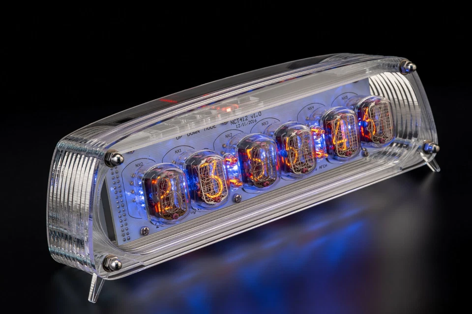 IN-12 Nixie Tubes Clock in Acrylic Case 12/24 SloteMachine WITH SOCKETS GRA&AFCH - Image 4 of 4