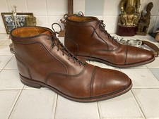 Allen Edmonds Park Avenue Lace up BROWN Boots 15 EE MADE IN USA