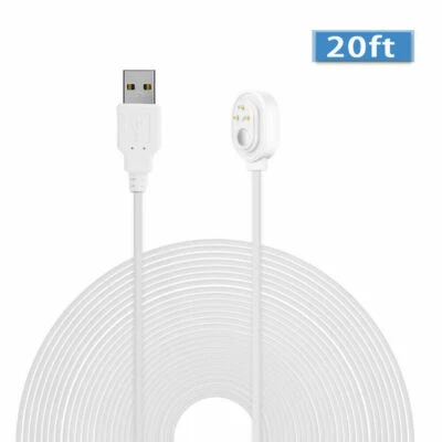 Holaca 20ft/6m Weatherproof Outdoor Charging Cable for Arlo Ultra,Arlo Pro 4/3