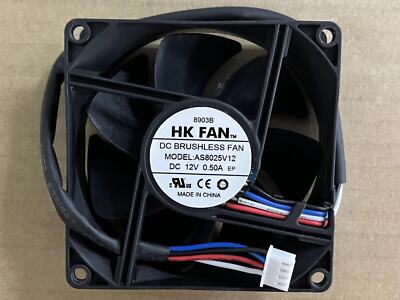 HKFAN  AS8025V12 DC12V 0.50A 8025 80*25MM cooling fan