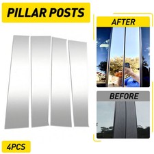 For 09-2018 Dodge Ram 1500 2500 3500 Pillar Posts Door Trim Cover Molding Chrome For 09-2018 Dodge Ram 1500 2500 3500 Pillar Posts Door Trim Cover Molding Chrome