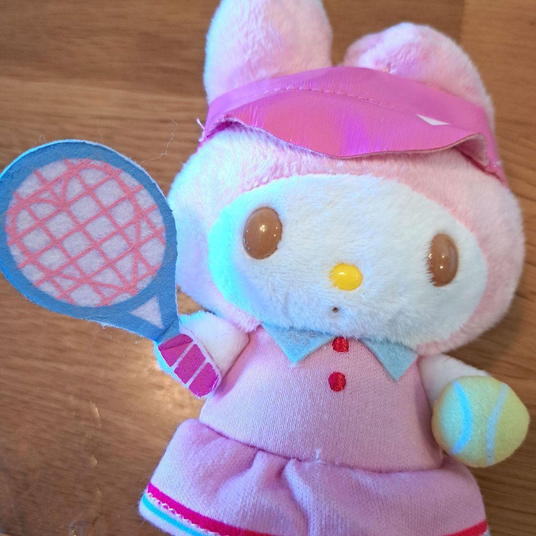 レア　希少　マイメロ　マイメロディ　マスコット　テニス マイメロディ マスコット テニス姿 ぬいぐるみ キーホルダー