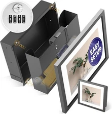 Versatile Hidden Wall Safe with Combination Lock - Perfect for Valuables & Decor