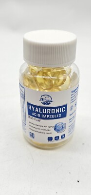 Hyaluronic Acid Capsules Supplement Support Healthy Skin Wrinkles 60 Caps 3/2026