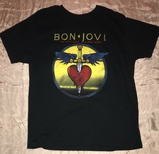 BON JOVI AUTHENTIC LICENSED YOU GIVE LOVE A BAD NAME SWORD HEART SHIRT XXL EX
