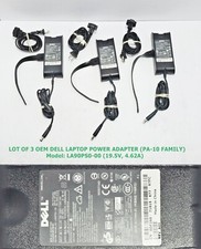 Lot Of 3 Dell Latitude 90W Laptop AC Adapter PA-10 19.5V E6410 E6420 E5410 M6700