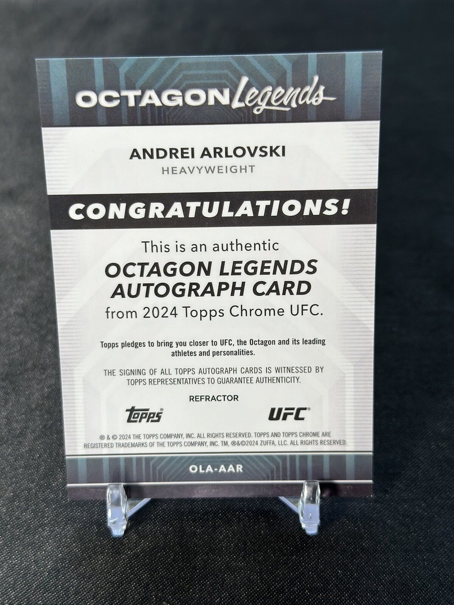 2024 Topps Chrome UFC Octagon Legends Andrei Arlovski Auto