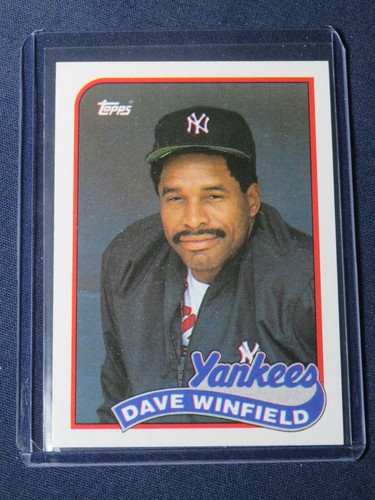 1989 Topps DAVE WINFIELD New York Yankees Baseball Card #260 MINT in toploader! - Picture 1 of 6
