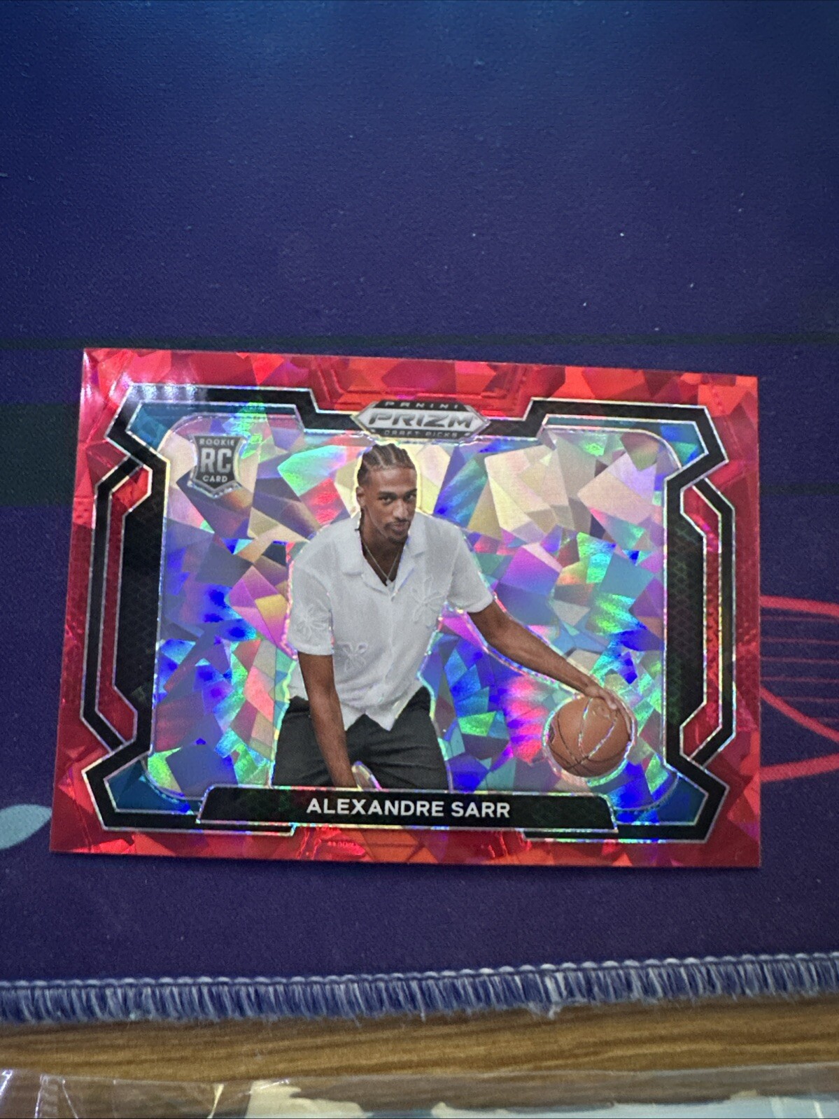 2024 Prizm Draft Picks #52 Alexandre Sarr Red Ice Prizm Variation Rookie RC SP