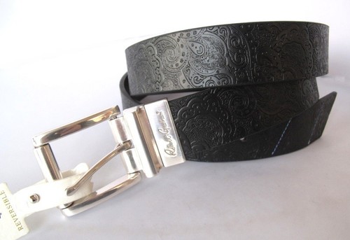 New Robert Graham Mens Reversible Belt 
