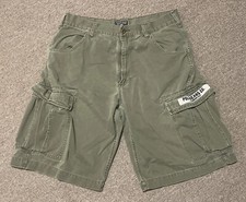 Vintage 90s Mens Size 36 Polo Ralph Lauren Olive Green Utility Cargo Shorts