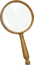 Magnifying Glass 10X 100 mm, Kids Magnifying Glasses Vintage Handheld Reading S