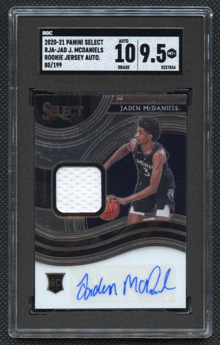 【激レア期間限定出品・1/1 RC auto】Jaden Mcdaniels 2020-21 Panini Select - Jaden McDaniels #RJA-JAD for sale | eBay