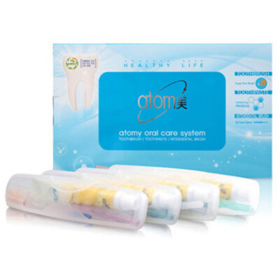 ATOMY Travel Oral Care Toothpaste Toothbrush 1Set / 4PCS Korea Genuine