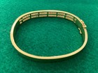 Vintage 18K Gold and Diamond 3.75 CT Bangle Bracelet — photo 5