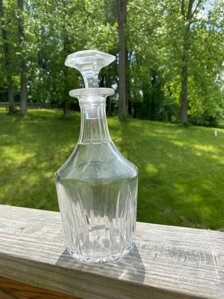 Baccarat Crystal Liquor Decanter 10 Inch Tall with Stopper