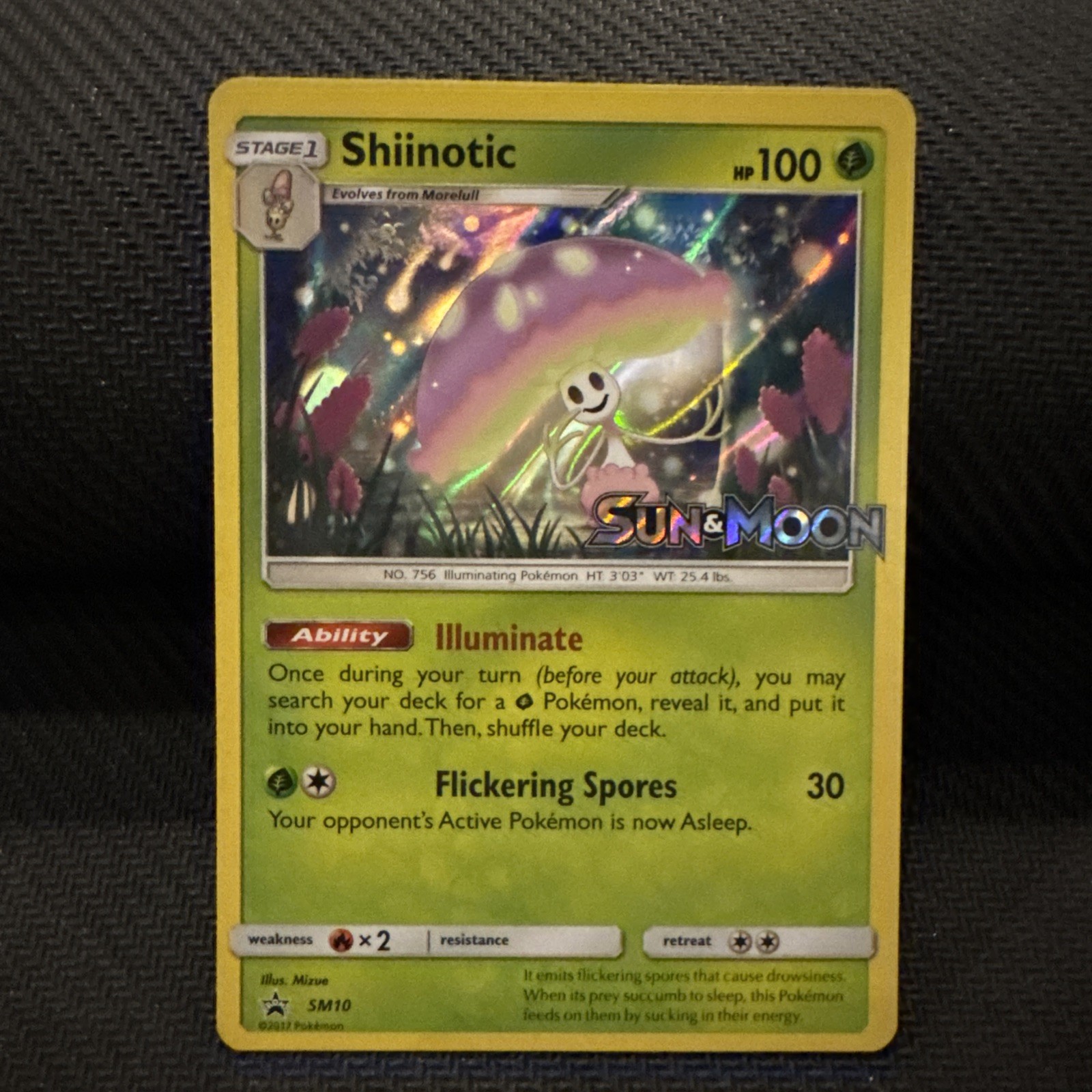 Shiinotic - SM10 - Pokemon Sun & Moon Promo Ultra Rare Card NM
