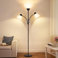 Floor Lamp for Living Room,72" Dimmable Torchiere Lamp with 2 Reading Lights ...